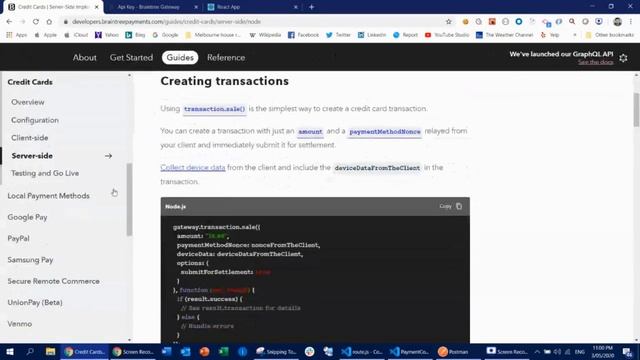 End to End Payment Integration - Braintree | Using Nodejs and React смотреть онлайн