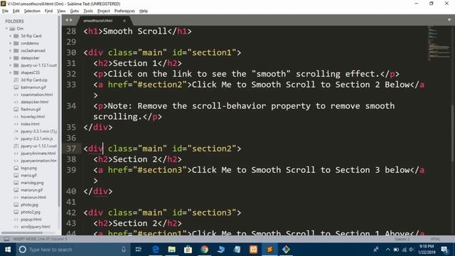How to Create a Smooth Scrolling Effect in Website смотреть онлайн