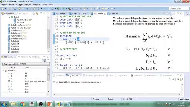 COMO FUNCIONA O PLANEJAMENTO AGREGADO NO CPLEX? - Aula 9 ok смотреть онлайн