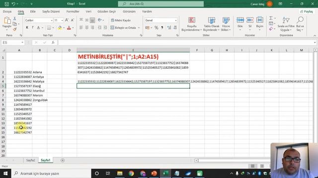 Excel #METİNBİRLEŞTİR Formülü ile Neler Yapılır? #METİNBİRLEŞTİRFormülü #Excel смотреть онлайн