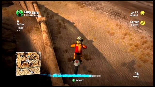 Motocross Madness (XBLA) -The Dig site Skull Locations/Guide смотреть онлайн