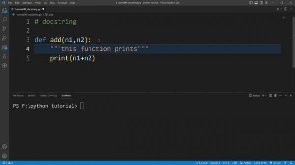 Docstring in Python | How to use docstrings in Python | Python Tutorial Part #49
