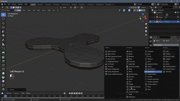 3D Model Fidget Spinner || Blender 2.92