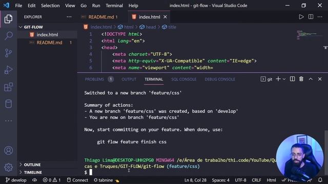 Trabalhando em equipe com Git Flow смотреть онлайн