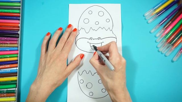 Как нарисовать дракона | Складной сюрприз | How to draw a dragon-Folding surprise. смотреть онлайн