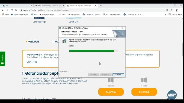 ?2022 - FACIL INSTALAÇÃO DO TOKEN DE ADVOGADO(A) NO PC QUE JA TENHA O CERTIFICADO -OAB (COM ÁUDIO) смотреть онлайн