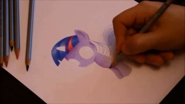 Как нарисовать пони Сумеречную Искорку. Pony Twilight Sparkle. смотреть онлайн