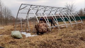 Сборка теплицы "Дачная Стрелка 3"
