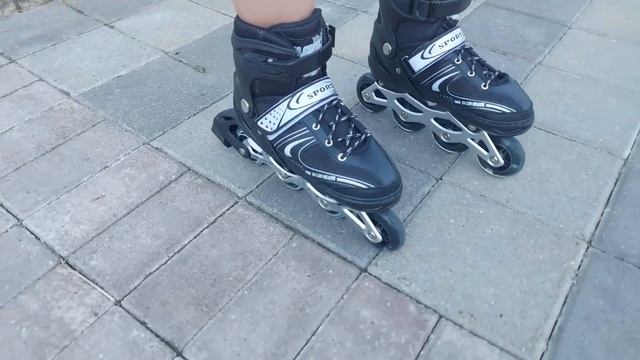 BAZUMI / Роликовые коньки с регулировкой размера / ролики детские смотреть онлайн