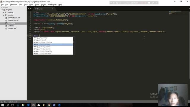 Tugas Praktikum Perancangan Basis Data : Input 1000 data menggunakan Php + Mysql смотреть онлайн