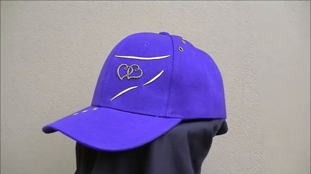 Purple & Gold Hearts Customized Curved Peak Cap смотреть онлайн