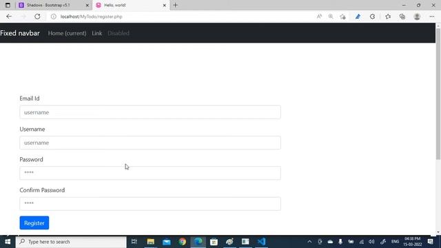 ToDo App in PHP | Registration and Login Screen in PHP (No Cuts | with Errors Solution) смотреть онлайн