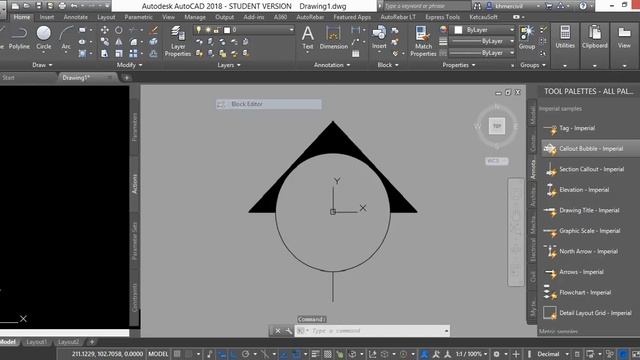 Block dynamic in AutoCAD | Rotate смотреть онлайн