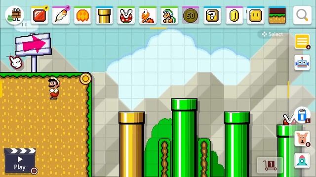 Recreating Super Mario World's Tubular in Super Mario Maker 2 (SMW Style) смотреть онлайн