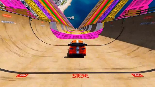 Chellenge rainbow Skate Ramps jumping GTA 5 eight teams Sport Cars Spiderman vs Trevor Philips смотреть онлайн
