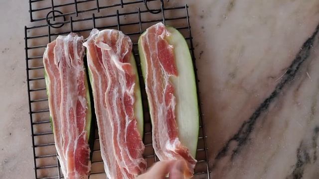 Кабачки - Теперь это Наш любимый рецепт? . Кабачки с беконом на гриле. Grilled zucchini with bacon смотреть онлайн
