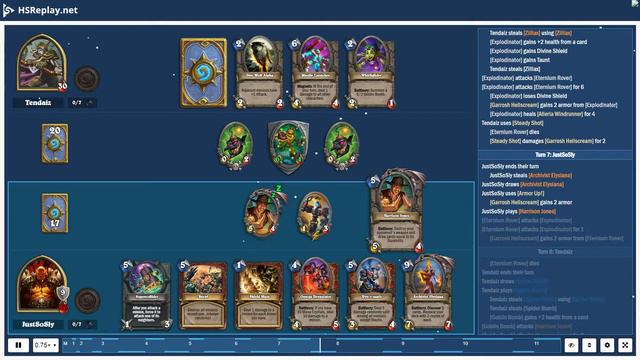 ProGaming - Hearthstone, Control Warrior(16) vs Mech Hunter(17) by Tendaiz and JustSoSly, Ranked .. смотреть онлайн