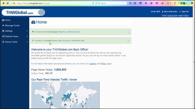 Регистрация и заполнение анкеты в THWGlobal смотреть онлайн