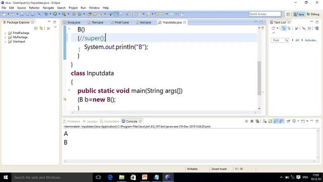 Super Keyword in JAVA,part 3,#52 смотреть онлайн