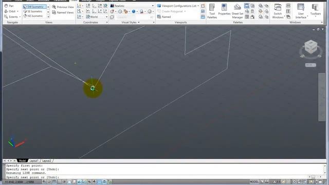 AutoCAd 2011 - 3D Relative Rectangular Coordinate System смотреть онлайн