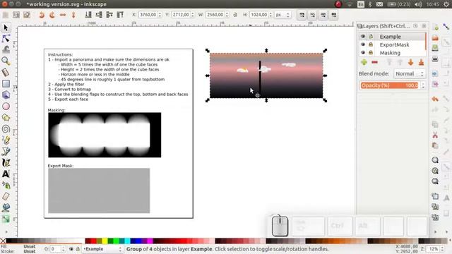 Panorama To Cubemap - Grid To Equirectangular