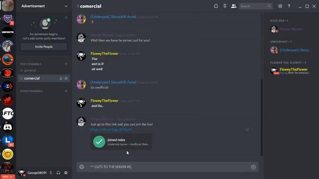 Discord Undertale Server! [ READ DESC ] смотреть онлайн
