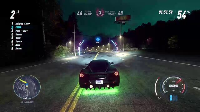 Need for Speed: Heat | Ferrari 488 GTB | Время суток: Ночь смотреть онлайн