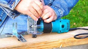 Ручной кромочный фрезер  по дереву makita 3709, инструмент высшего пилотажа. #ручнойфрезер