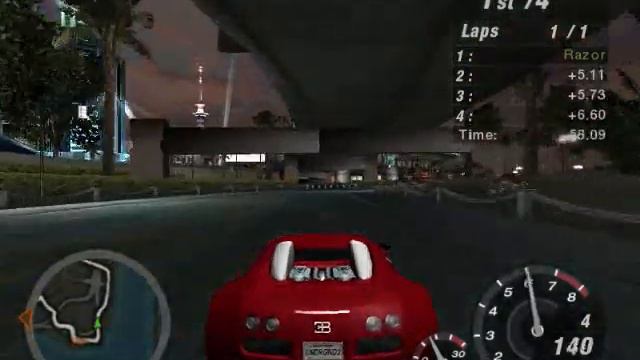 Bugatti Veyron 16.4 Grand Sport - Need For Speed Underground 2 смотреть онлайн