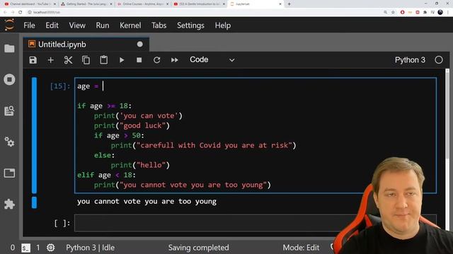 #12 Python - Conditions, If, Elif, Else - смотреть онлайн