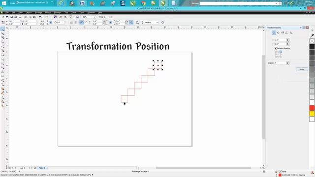 Corel Draw Tips & Tricks Position Transformation Docker Part 2 смотреть онлайн