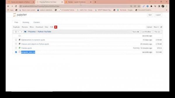 How to import a csv file in python in Jupyter notebook | import csv python | MachineMantra