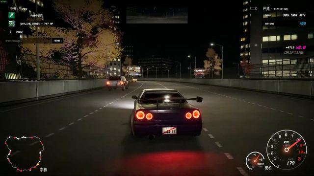 Kanjozoku Game レーサー - Nissan Skyline R34-GTR 747HP (Drift) смотреть онлайн