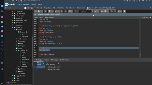 PostgreSQL - DDL Komutları смотреть онлайн