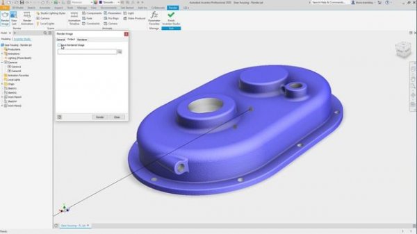 Product visualization in Autodesk Inventor: image rendering