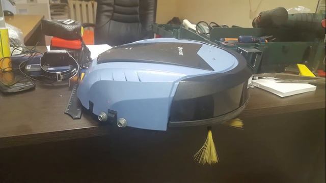 Доработка кнопки от выключения Kit Fort KT-511-2 робот пылесос смотреть онлайн