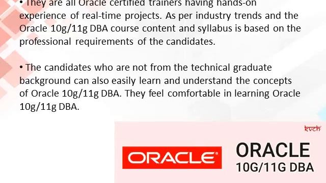 6 months Oracle 10g/11g DBA project based training in noida смотреть онлайн