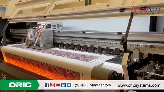 #Oric #allartservice OR18-TX4 sublimation printer with 180 cm is equipped with 4*I3200 смотреть онлайн