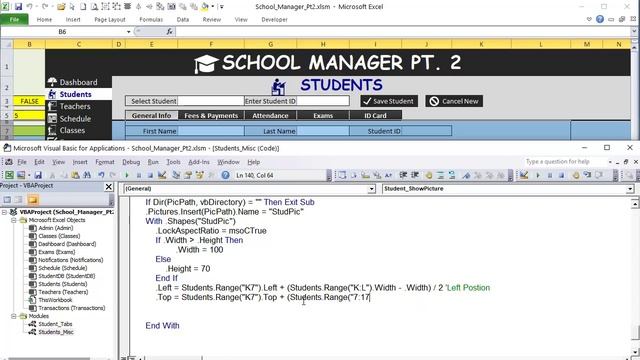 How To Create A Simple, Yet Powerful, Vertical Menu In Excel, And A TON More [School Manager Pt. 2] смотреть онлайн