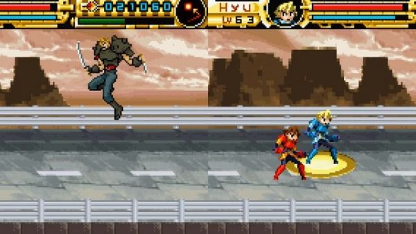 Advance Guardian Heroes GBA 2 player 60fps