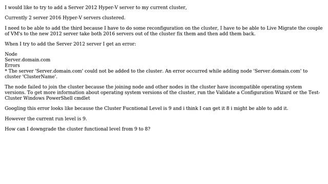DevOps & SysAdmins: downgrade cluster functional level смотреть онлайн