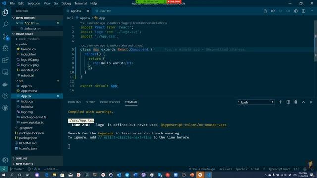 React - sample app creation смотреть онлайн