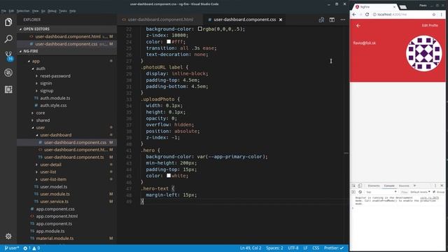 3.4 Building Angular 5 apps with Firebase - User Dashboard part 1 смотреть онлайн