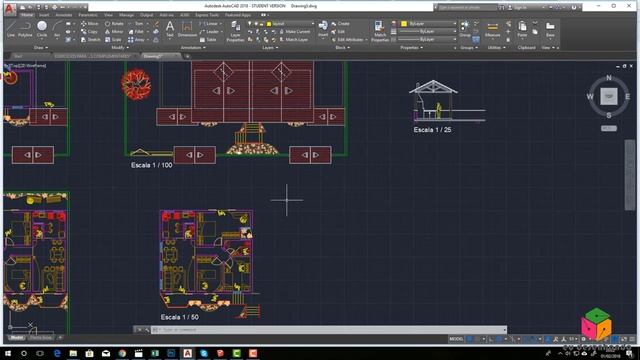 AutoCAD Criando Layout e Viewport para Impresão смотреть онлайн