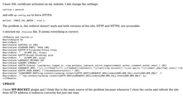 Wordpress: My site doesn't redirect from HTTP to HTTPS (2 Solutions!!) смотреть онлайн