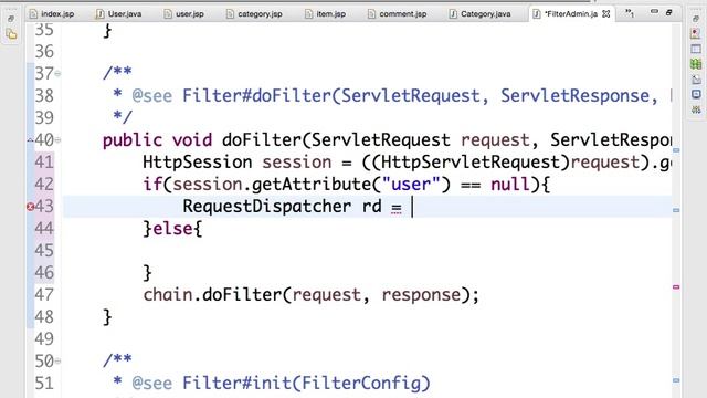 User Authentication (Filter) with login and logout example смотреть онлайн