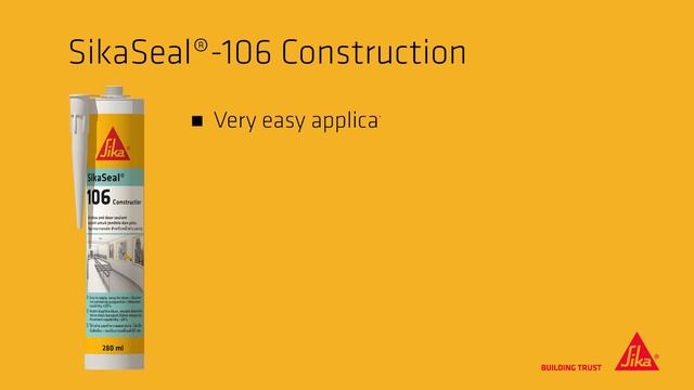 SikaSeal-106® Construction: Sika Hydroflex Technology смотреть онлайн