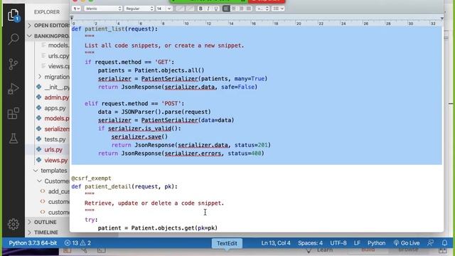 Python Django Rest Framework | Part 6 | Developing RESTful API for Django Application смотреть онлайн