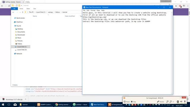 How to create a website using Bootstrap - Tutorial Part 1 смотреть онлайн