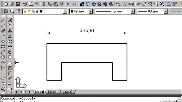 Autocad 15 - Comando Chamfer смотреть онлайн